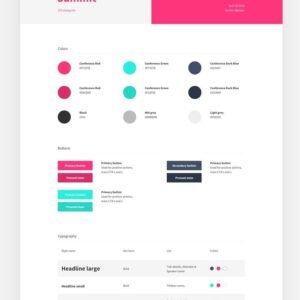 Brand Style Guide with Colors and Fonts